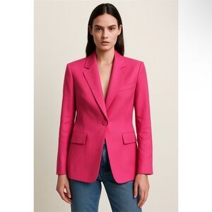 Zara Hot Pink Single-Button Blazer